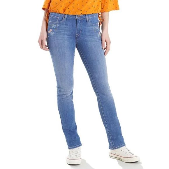 🌺 3 FOR 95 🌺 
LEVI'S Floral Embroidered Mid Rise Skinny Jeans - Picture 3 of 8